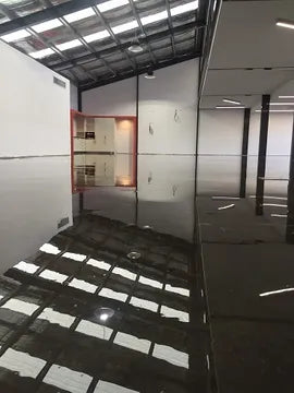CONCRETE FLOOR BECOMES A STATEMENT PIECE WITH EPOXY FLOOR COATING
