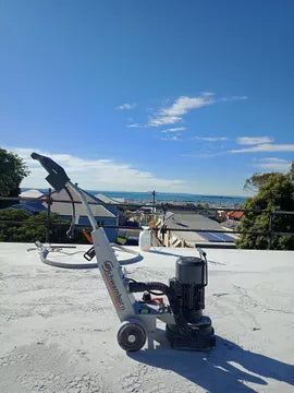 SCHWAMBORN DSM250 CONCRETE GRINDER TAKING CONCRETE FLOOR PREP TO THE TOP!