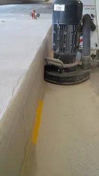 LINE REMOVAL SUCCESS WITH THE SCHWAMBORN DSM250 CONCRETE GRINDER