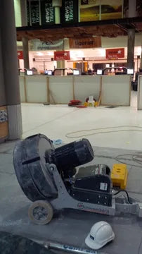 SCHWAMBORN FLOOR GRINDERS TAKING OFF AT BRISBANE AIRPORT