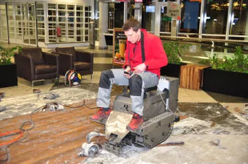 POWER, PRODUCTION & PERFORMANCE WITH THE ROLL RIDE-ON FLOOR LIFTER