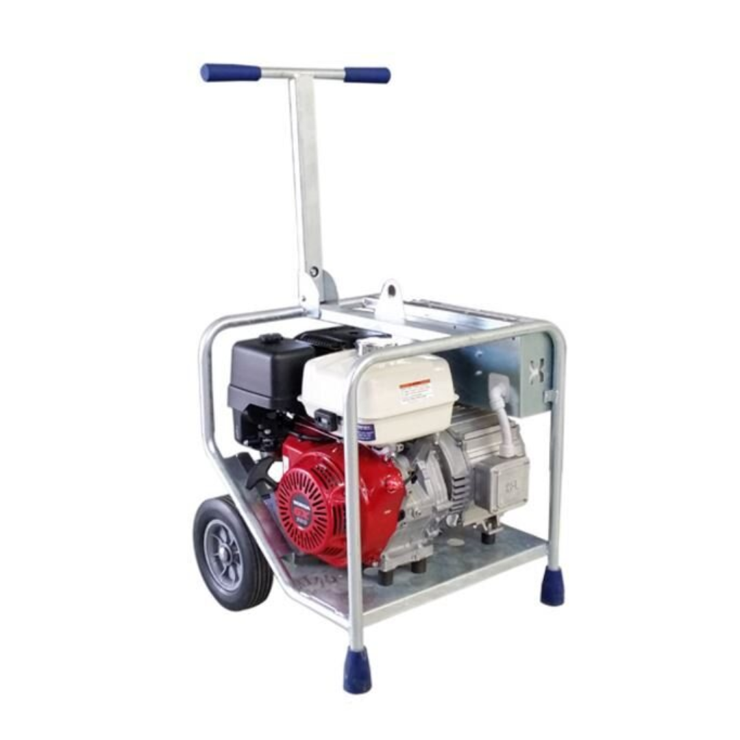 Makinex 10kVa Petrol Generator, Includes 2x 15amp Single phase and 1x 20amp 3-phase sockets both with RCBO protection
**NEVER use the generator indoors or in an enclosed area. Read Manual Before Us**