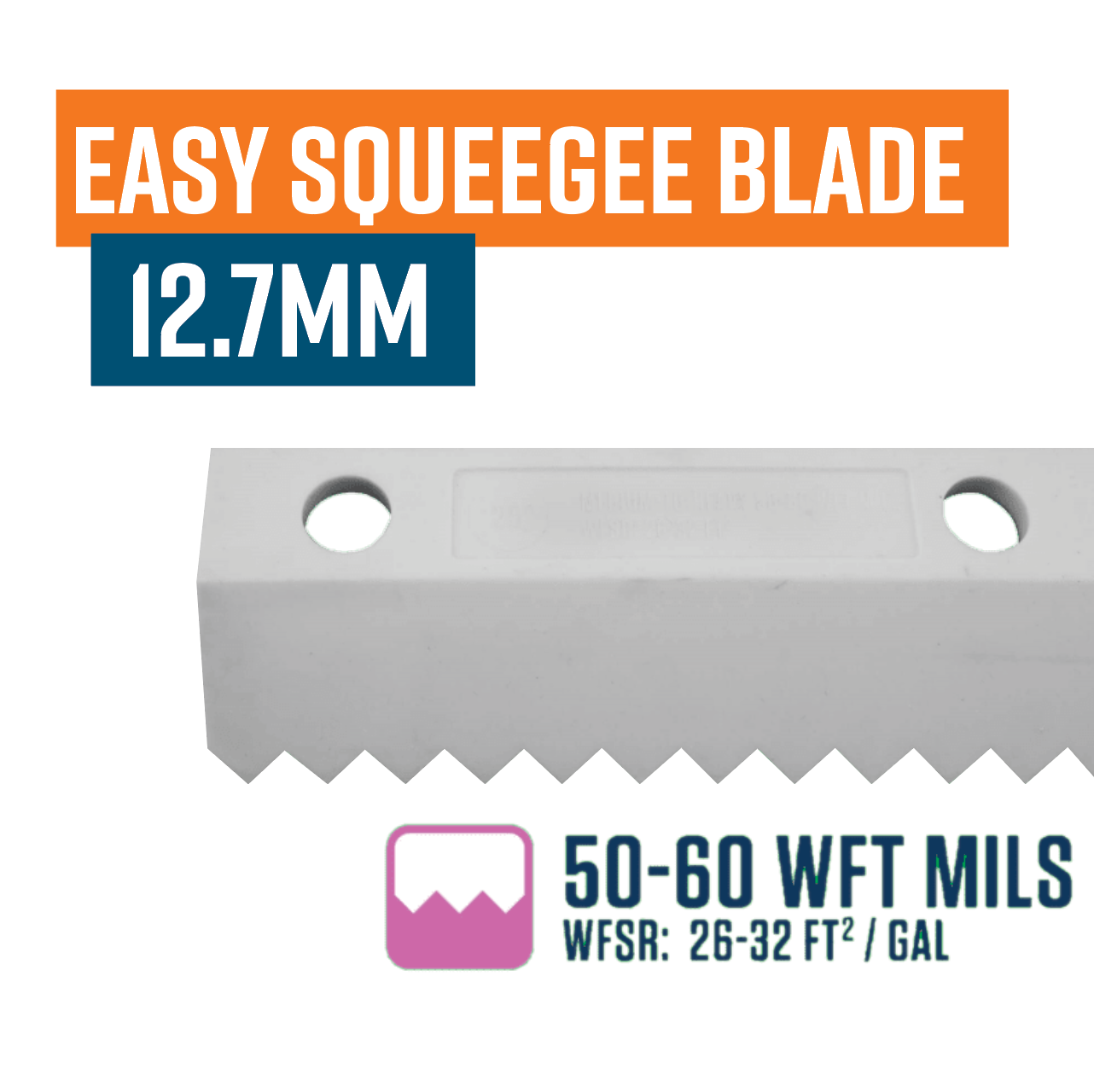 26"/ 660mm EASY SQUEEGEE 50-60 WFT Mils Blade Purple 12.7mm