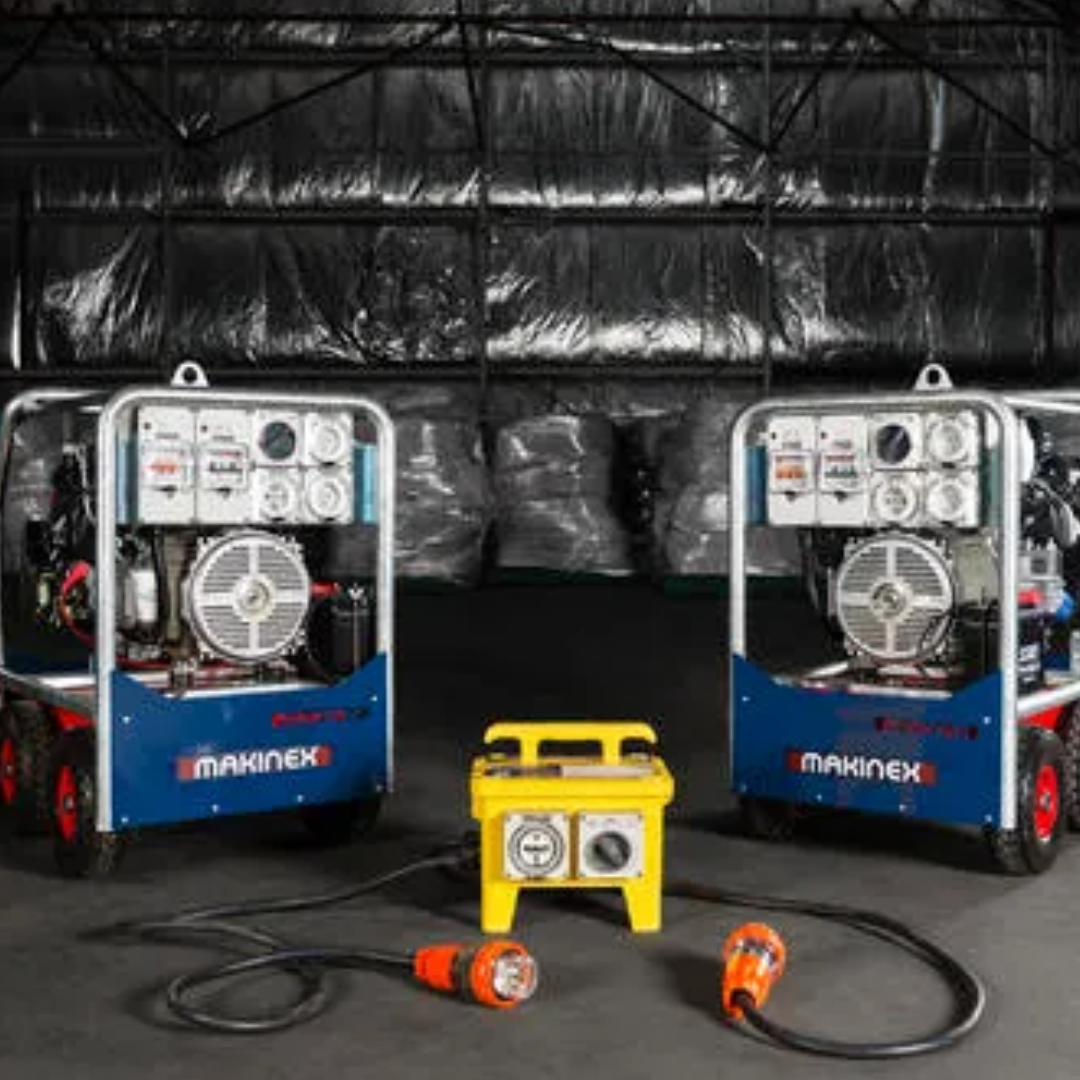 Makinex 16kVa Petrol Generator, Honda GX690, Key Start, Includes 2x 15amp Single phase and 1x 20/32amp 3-phase sockets both with RCBO protection
**NEVER use the generator indoors or in an enclosed area. Read Manual Before Us**