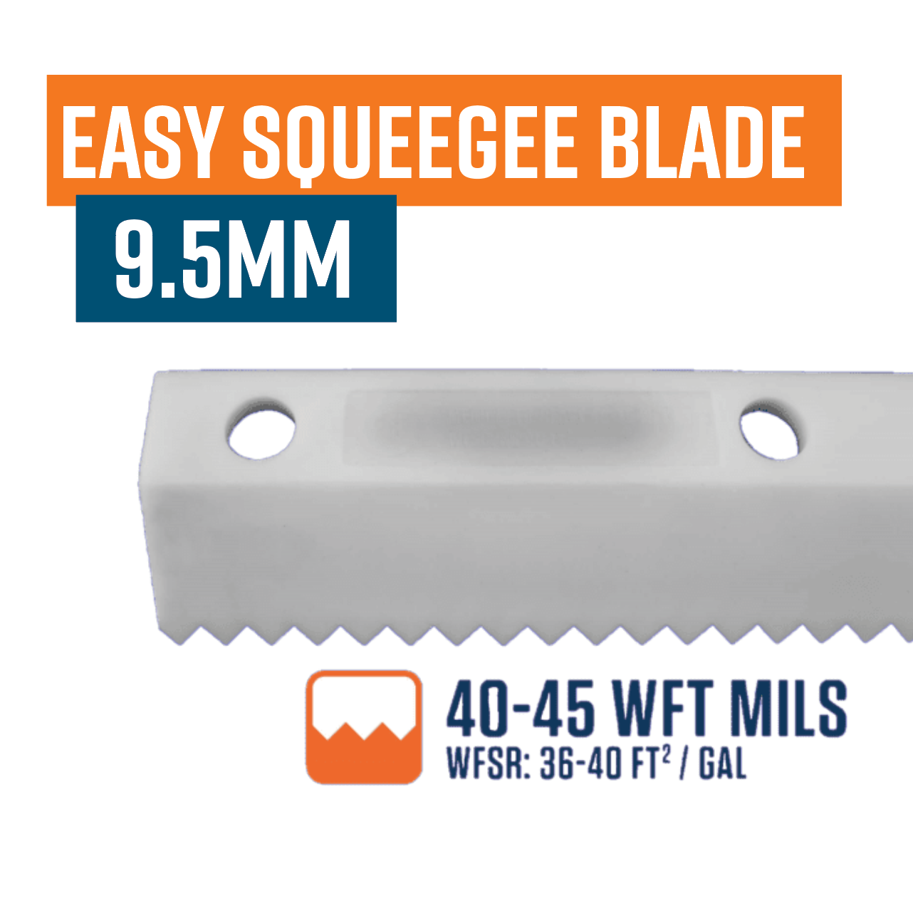 26"/ 660mm EASY SQUEEGEE 40-45 WFT Mils Blade Orange 9.5mm
