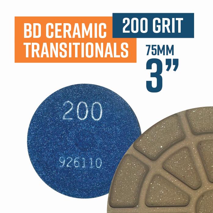 BSD Ceramic Transitional Pad 200 Grit