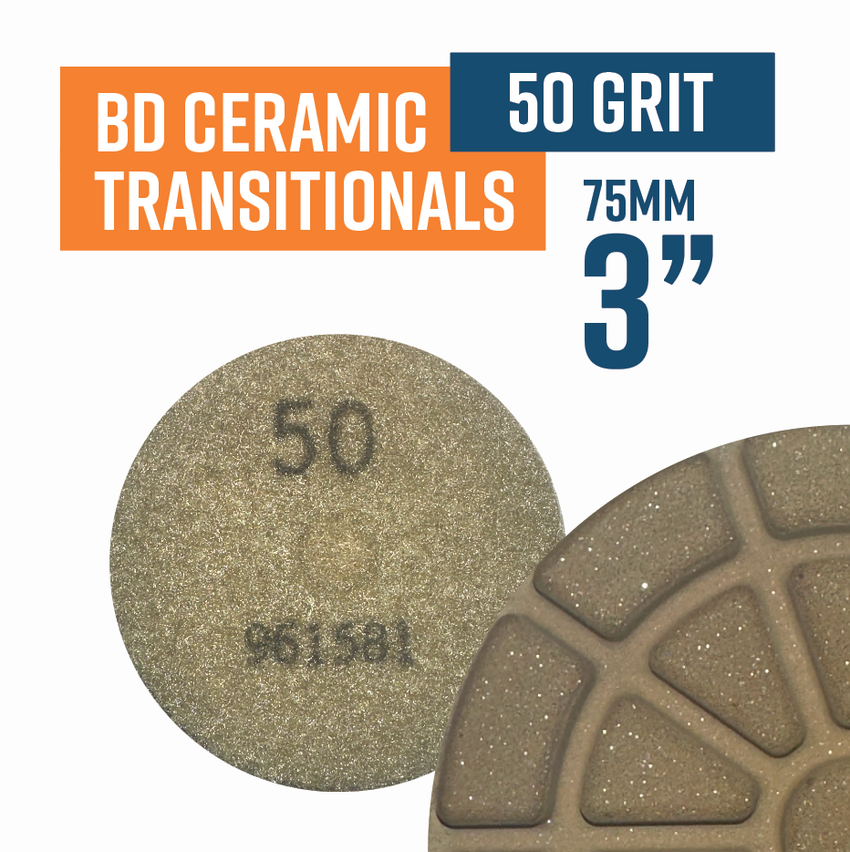 BSD Ceramic Transitional Pad 50 Grit