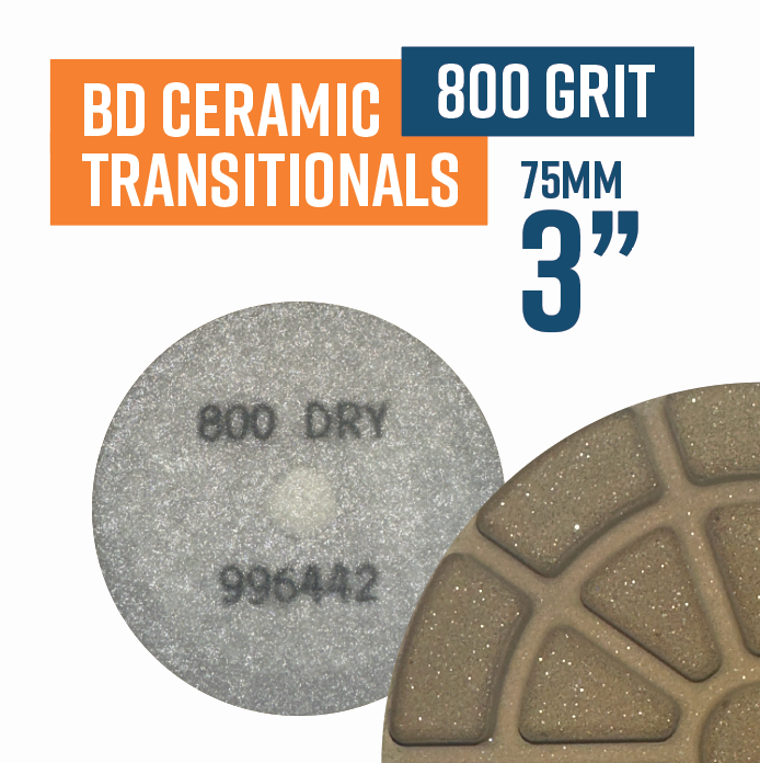 BSD Ceramic Transitional Pad 800 Grit