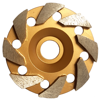 Wing 100mm (4'') (60/80 Grit Medium Bond) Diamond Grinding Wheel (DISC)