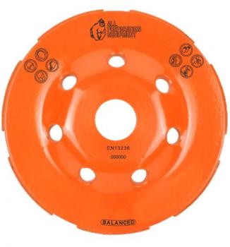 Sabre Tooth 125mm (5") (30/40 Grit Medium Bond) Diamond Grinding Cup Wheel