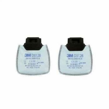 3M 3128 Secure Click Particulate Filter P2 with Nuisance Level OV/AG