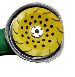 Snub Nose 175mm (7") Dust Shroud with Velcro Skirt suits 7" and 9" Angle Grinders