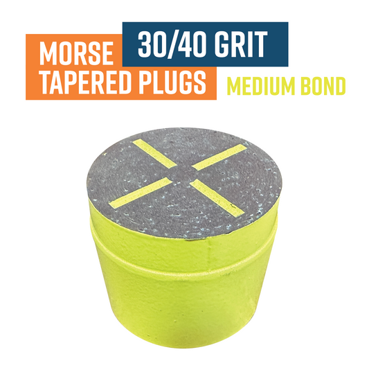 Button Plug 30/40 Grit, MEDIUM Bond Diamond Grinding Plug (Discontinued item, available while stock lasts - no returns accepted)