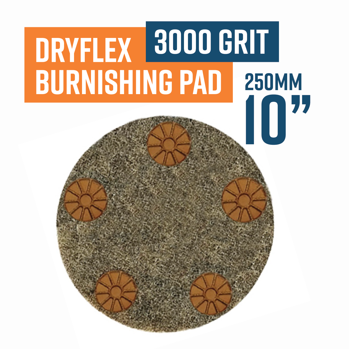 Dryflex Pad 250mm (10") 3000 grit
