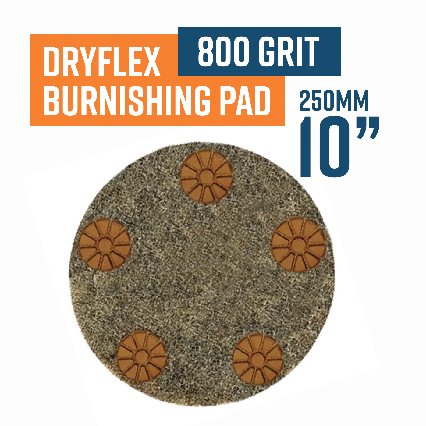 Dryflex Pad 250mm (10") 800 grit