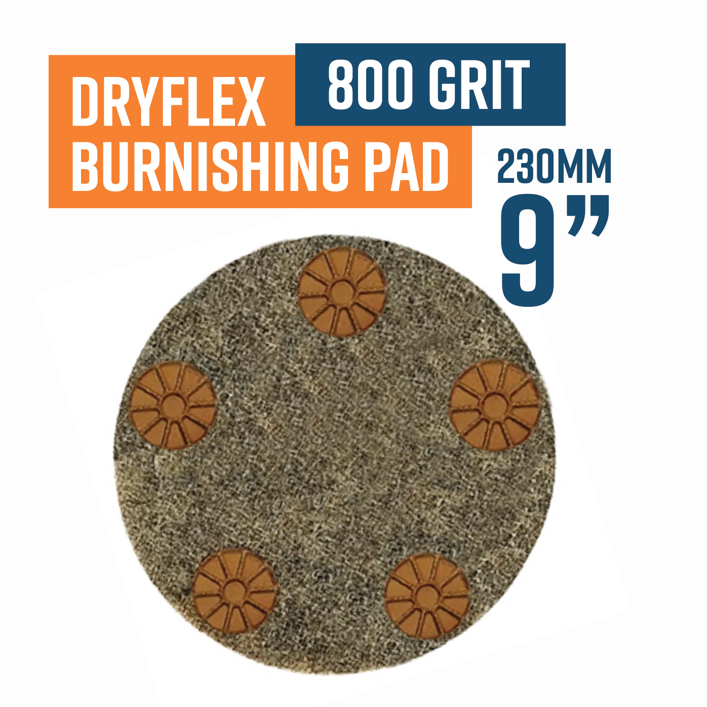 Dryflex Pad 230mm (9") 800 grit