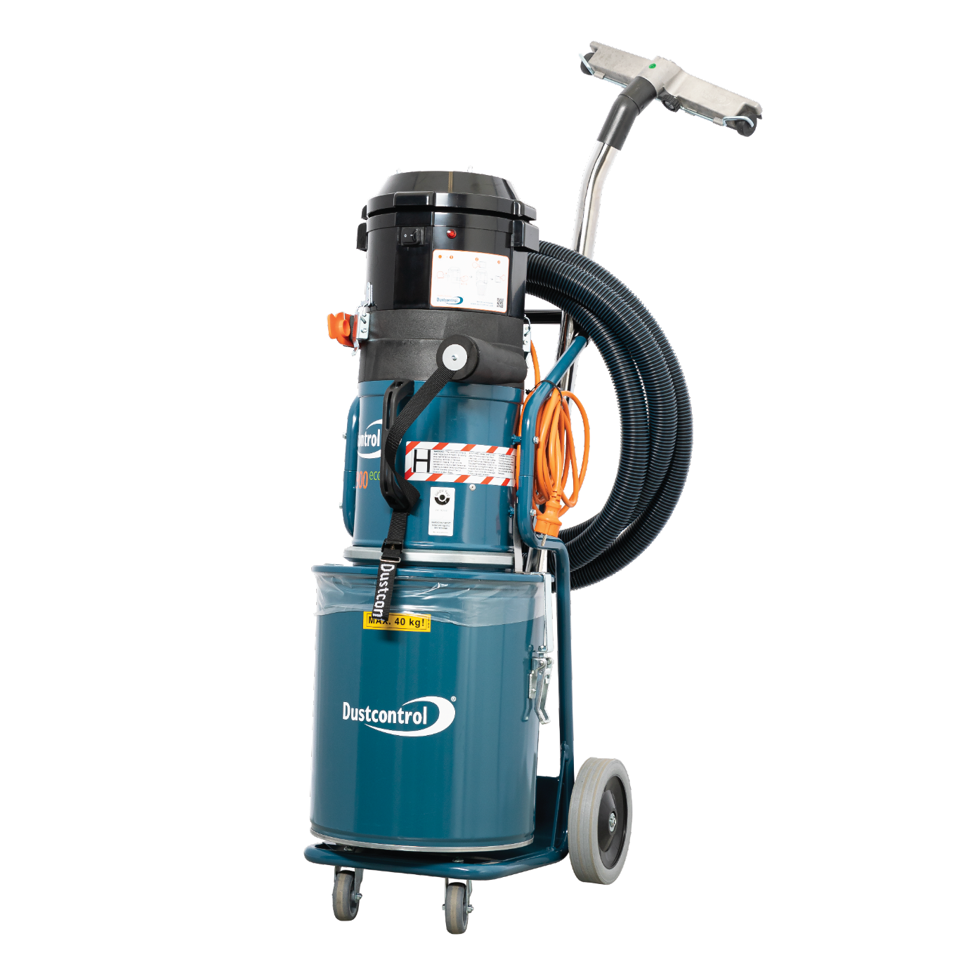 Dustcontrol DC2900a Vacuum, Single Phase, 1285watt, 22kg, Includes 40L Steel Collection Container, 5m Antistatic Suction Hose 38mm, Floor Nozzle (7235), Suction Pipe (7257), Polyester Fine Filter Cellulose (42029) and HEPA H13 filter (42027)
