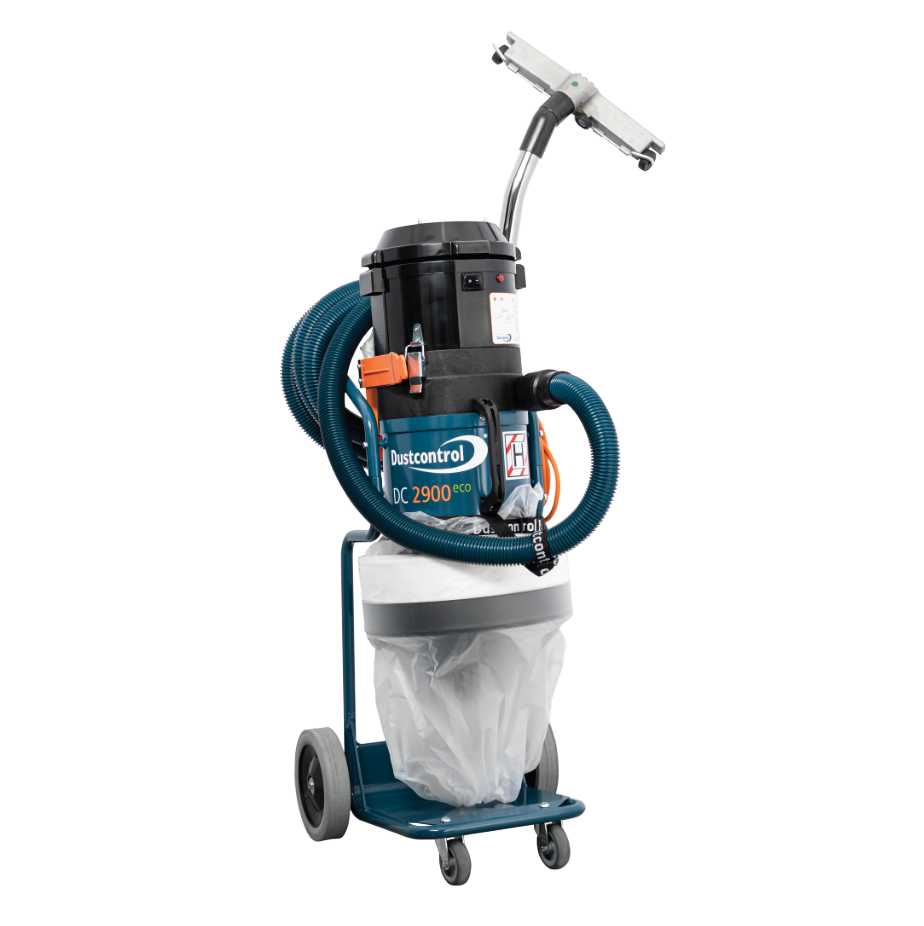Dustcontrol DC2900L Vacuum, Single Phase, 1285watt, 19kg, Includes Longopac Bags (44763), 5m Antistatic Suction Hose 38mm, Floor Nozzle (7235), Suction Pipe (7257), Polyester Fine Filter Cellulose (42029) and HEPA H13 filter (42027)