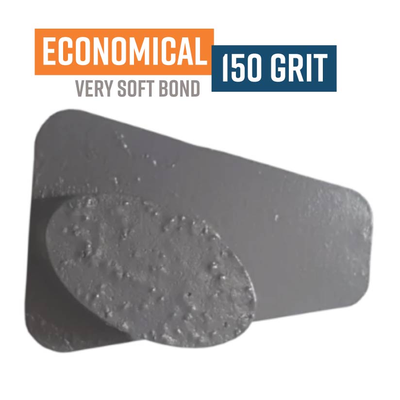 Economical Grey 150 Grit Knock On Diamond Grinding Shoe to suit Schwamborn VSK150E (Very Soft Bond)