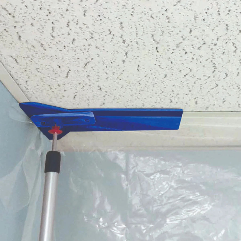 Zipwall Suspended Ceiling Edge Plate. Hold a Zipwall� barrier without lifting the ceiling grid where a suspended ceiling meets the wall.