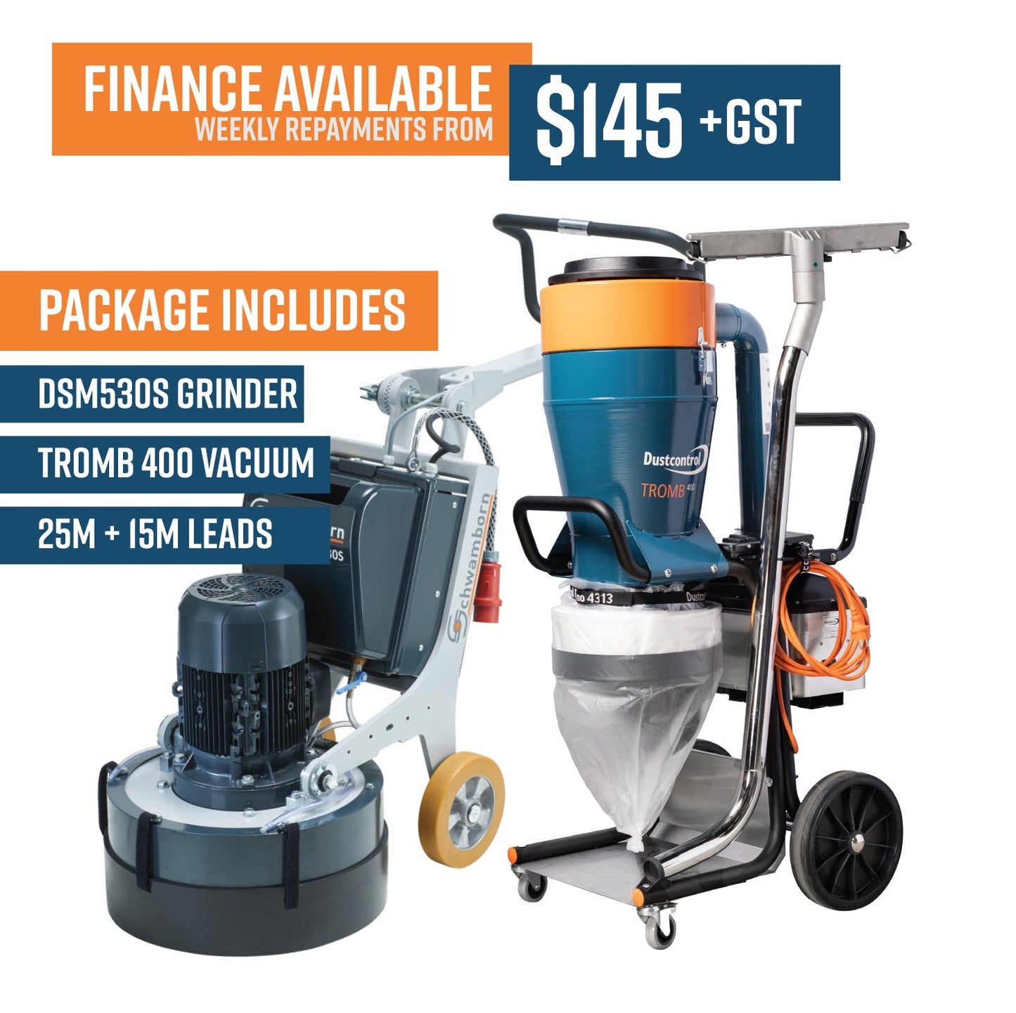 DSM530S + Tromb Vacuum + 25m and 15m Lead
