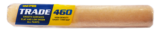 Uni-Pro UTS460mm x 10-11mm Nap Premium short roller cover sleeve - polyester -Yellow