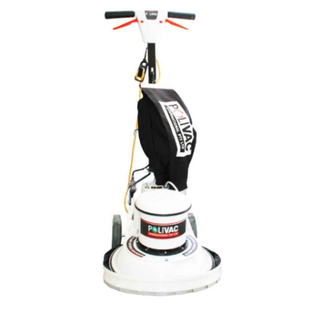 Polivac SV25 GEN II Slow Speed Sander. 40cm, 212RPM, 1.1kw, 4 pole drive motor, Supplied with Fexi Pad holder and Universal Clutch, 100 grit sand screen and driver.