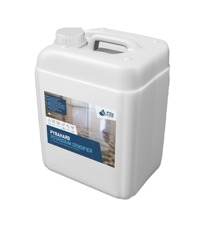 PyraHard POTASSIUM Densifier 20L
Ideal for general concrete sealing and curing. A reliable, cost-effective way to stop dust and help concrete cure well.