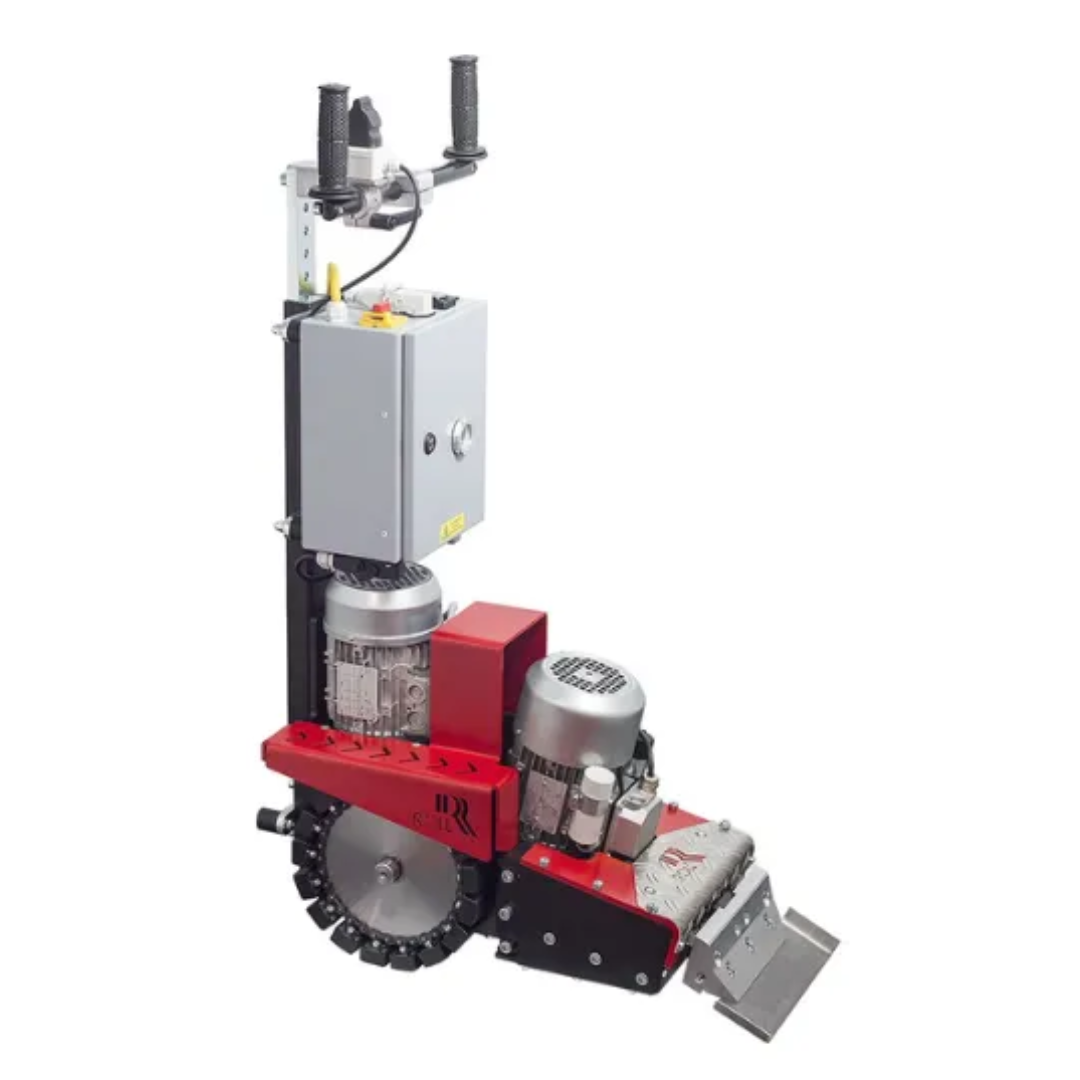 RO2 Roll Self Propelled Roll Floor Lifter RO-2 supplied complete with handgrips, transport wheels incl. quick-release axles (dismounted), 10m connection cable, and tool bag kit - also includes FREE 17.18400 250mm flat blade, 17.18440 250mm U-shape blade