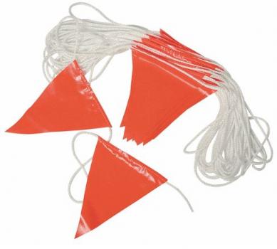 Orange Bunting Flag Line 30metres