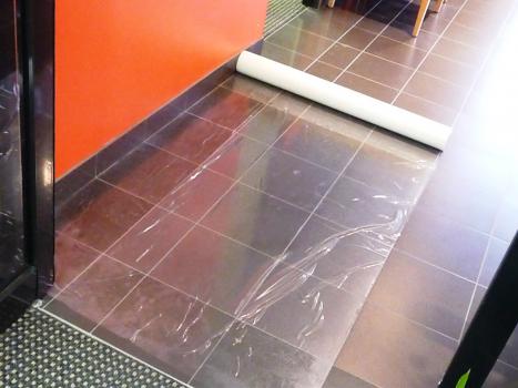 Hard Floor Film
500mm x 100m Roll - Self-adhesive
(Enquire About Stock Availability)
*** Important information & precautions sheet must be read before use ***