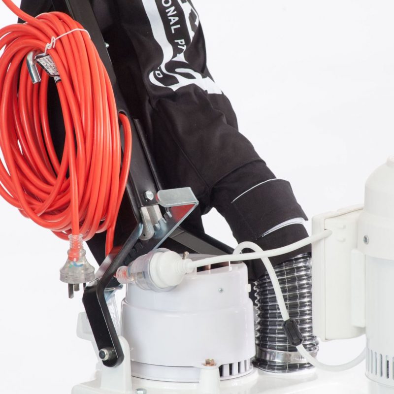 Polivac SV30 High Speed Sander. 40cm 364RPM 1.5kw 2 pole drive motor. 300 watt Vac Motor, comes fitted 1 x 3kg weight with CLUTCH PAD HOLDER (VI40I6), Includes 100 grit sand screen and driver.