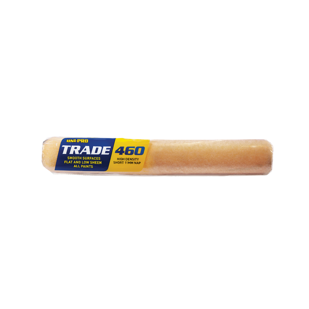 Uni-Pro UTS460mm x 10-11mm Nap Premium short roller cover sleeve - polyester -Yellow
