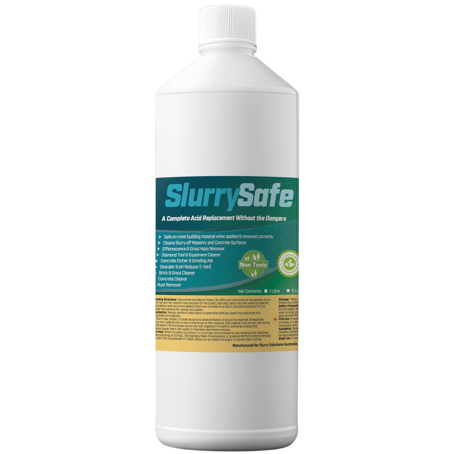 Slurry Safe AR 1 litre- Patented Synthetic Acid pH Control