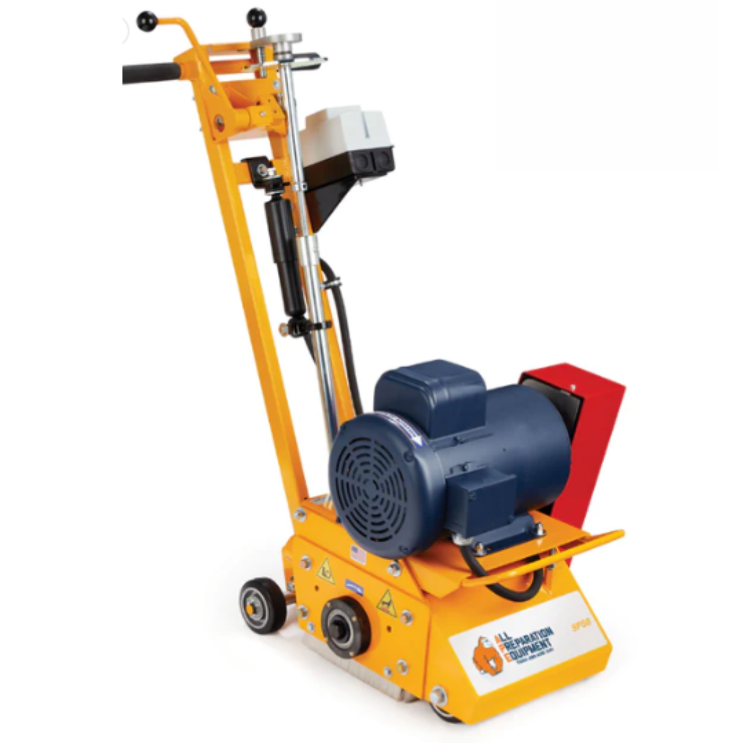 SMITH SPS8 Electric Scarifier supplied complete with drum and multi-use Surface Preparator tungsten assembly. Cutting width up to 8" wide