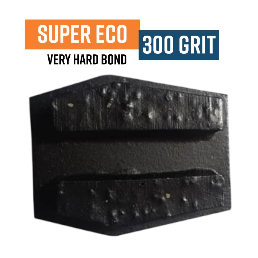 Super Eco Black 300 Grit Redi Lock Style Diamond Grinding Shoe (Hard Bond) (Discontinued item, available while stock lasts - no returns accepted)