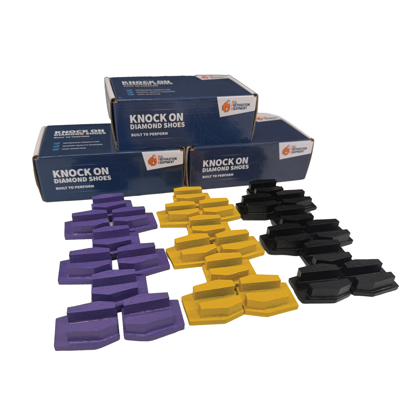 Schwamborn Diamond Starter Kit - SUPER ECO - Sets of 9x Super Soft, Medium, Hard Bond 20 Grit