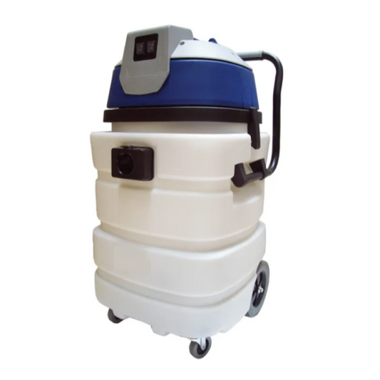 Twin Motor 90 Liter Plastic Wet Vacuum complete with Floor Tool Kit, Hose and Wand