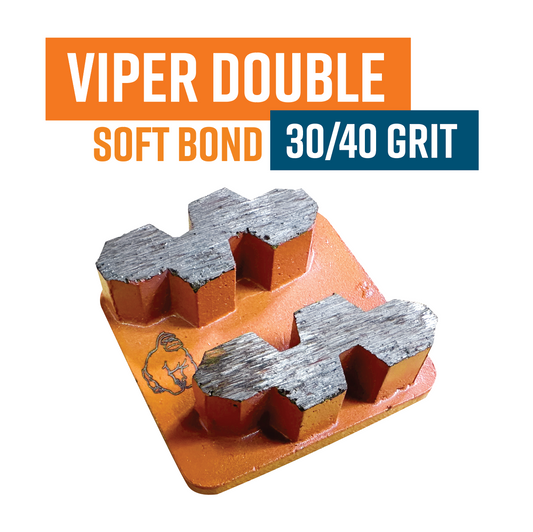 VIPER Double Segment - 30 Grit - Very Soft Bond Grey - Redilock