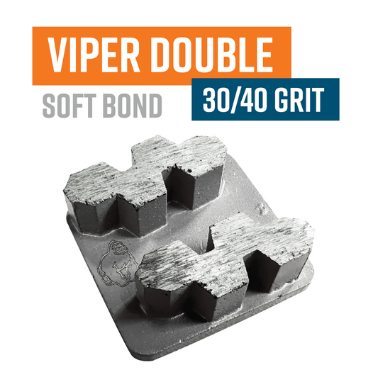 VIPER Double Segment - 30 Grit - Super Soft Bond Purple - Redilock