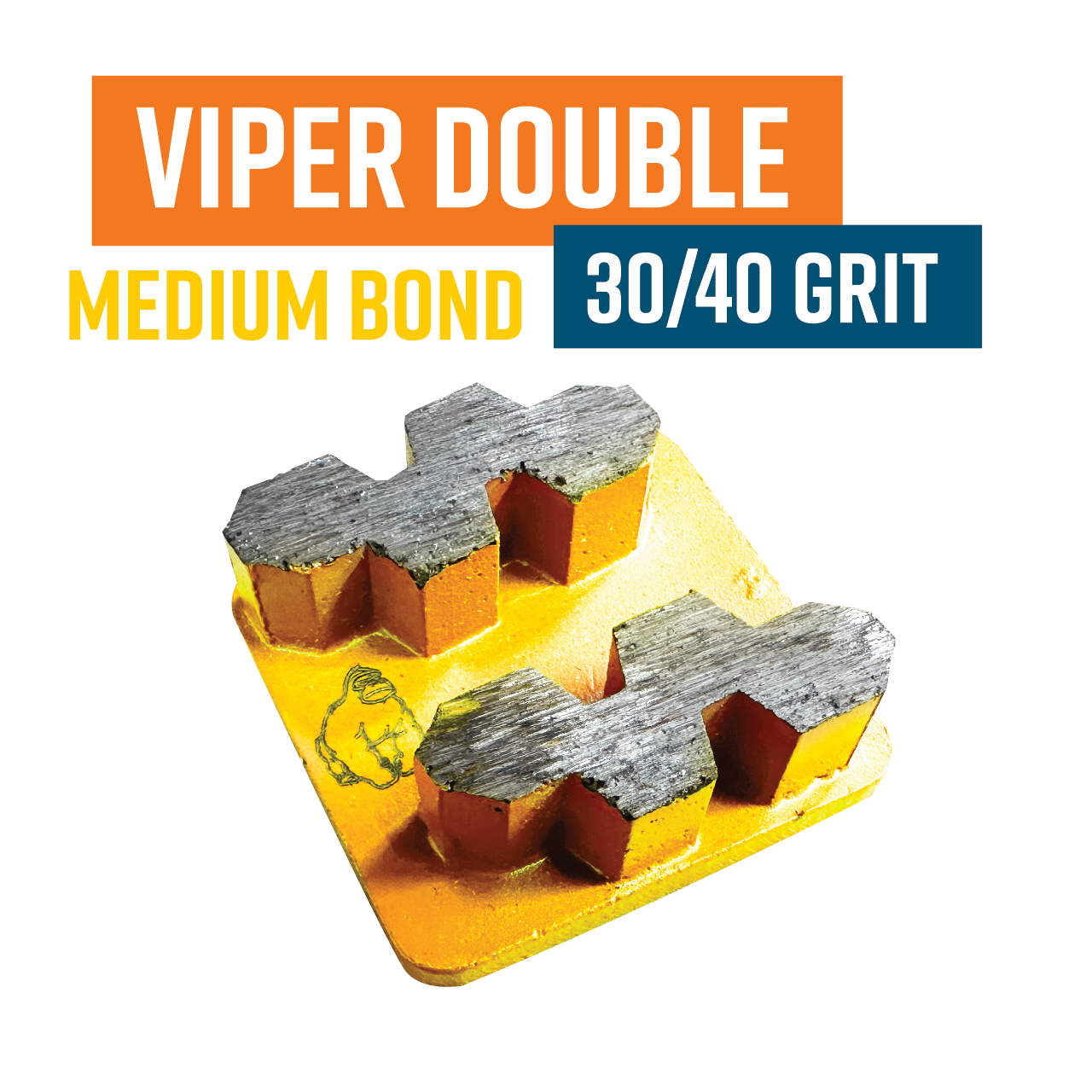 VIPER Double Segment - 30 Grit - Medium Bond Yellow - Redilock