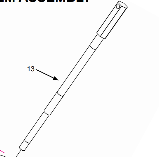 Main Drum Drive Shaft #65037 suits Smith/Edco
(Available on backorder)