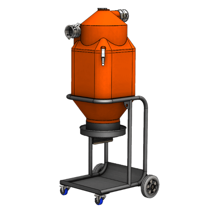 APE Supa Separator with Longopac Collection and 75mm Camloc Connections