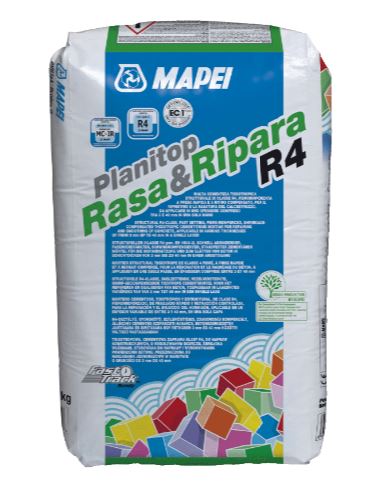 Mapei Planitop Smooth & Repair R4 20kg
Quick-setting, fibre-reinforced, compensated-shrinkage, thixotropic cementitious mortar for repairing and smoothing concrete, applied in various thicknesses from 3 to 40 mm in a single layer.