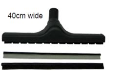 Commercial Floor Head 400mm wide with 51mm connection. Comes with interchangeable squeegee & brush strips.