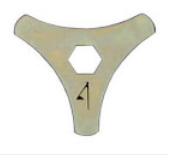 Replacement Cam Size 4; 1/4" (6.0mm) - 3 points - Set of 2