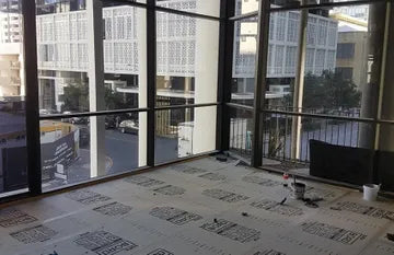 MINIMISING DUST, DIRT AND DAMAGE WITH TEMPORARY FLOOR PROTECTION