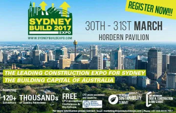 JOIN US FOR FREE, AT THE SYDNEY BUILD EXPO IN MARCH!