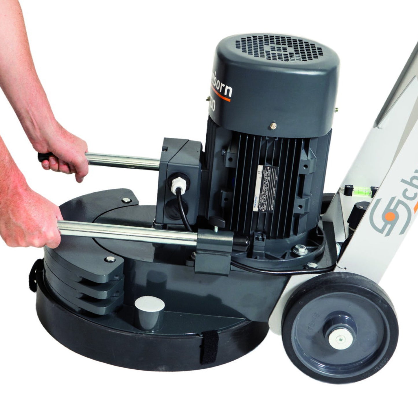 DSM400 Schwamborn Three Phase Concrete Floor Grinder - 415Volt/50Htz. Supplied with 3 x 7kg weights (Power Lead sold separately - will require min. 25m 32amp 5pin Lead)