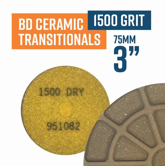 BD Ceramic Bond Matrix Transitional Resin Pad 1500 grit - for a superior floor with reduced steps

PRO SERIES